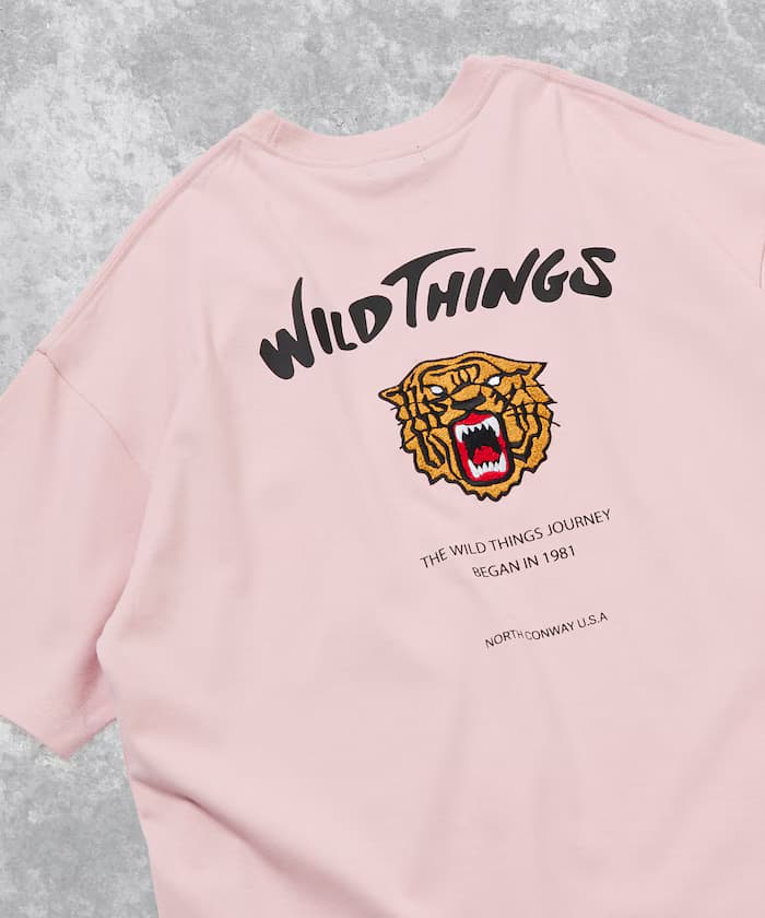 WILD THINGS×FREAK'S STORE 寬版老虎刺繡背章T恤 【限定展開】