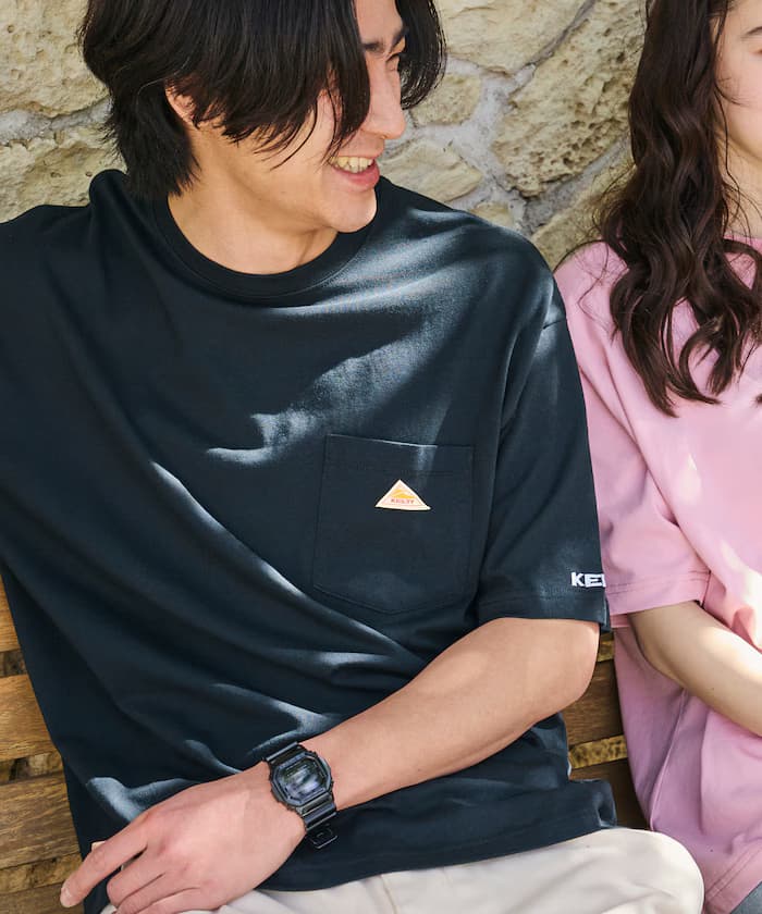 KELTY×FREAK'S STORE 聯名限定 小標誌 復古Logo 圓領 口袋T恤【限定款】