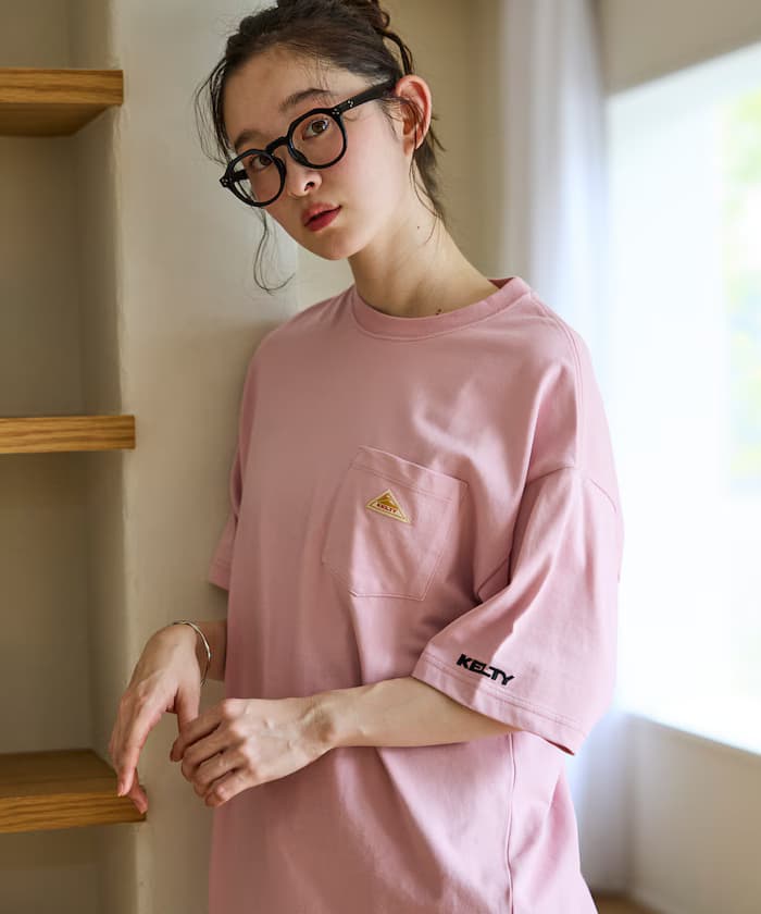 KELTY×FREAK'S STORE 聯名限定 小標誌 復古Logo 圓領 口袋T恤【限定款】