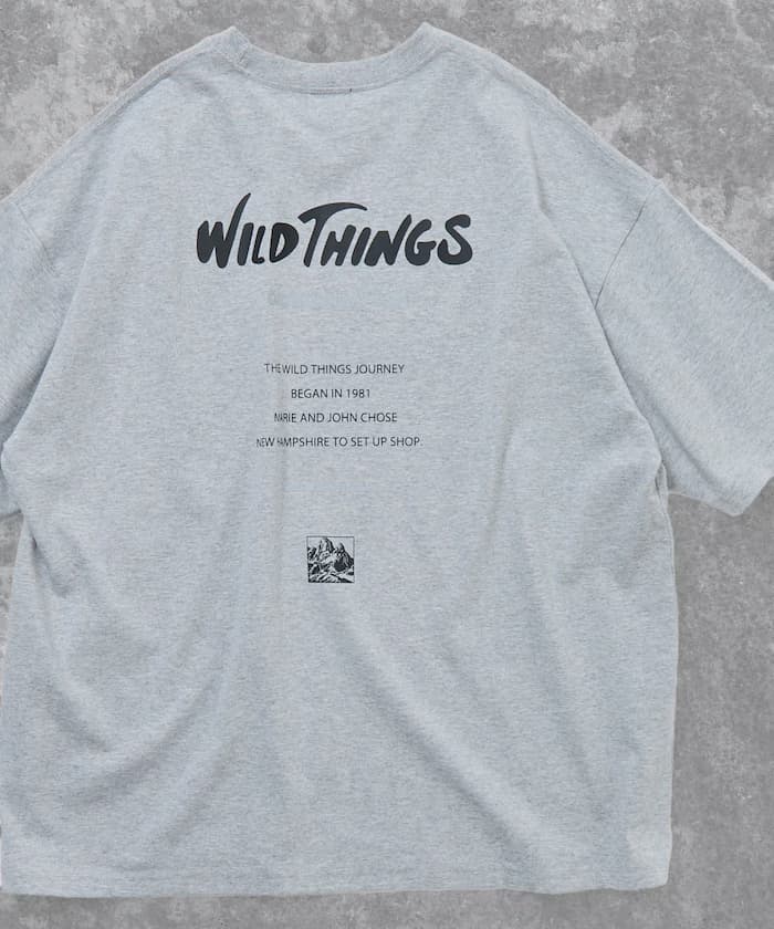 WILD THINGS×FREAK'S STORE 寬版標誌後背印花圓領T恤 【限定展開】