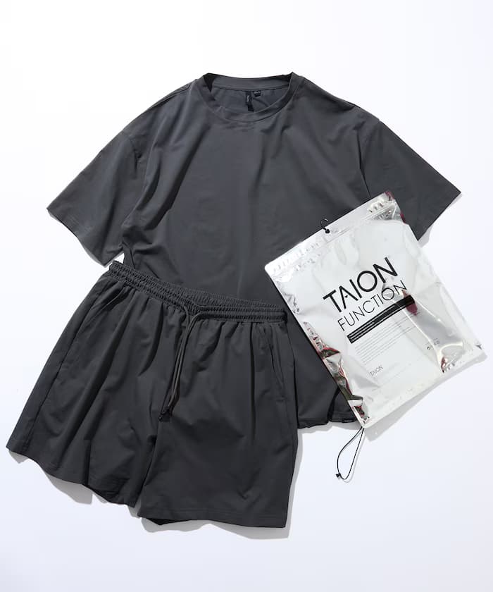 TAION×FREAK'S STORE 聯名限定 機能 抗UV 吸濕排汗 抗菌 寬鬆版型 工裝套裝 T恤短褲組【限定款】