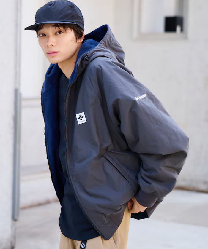 Columbia×FREAK'S STORE 聯名限定 帝國公園 小標誌 Logo 雙面穿 連帽外套【限定款】