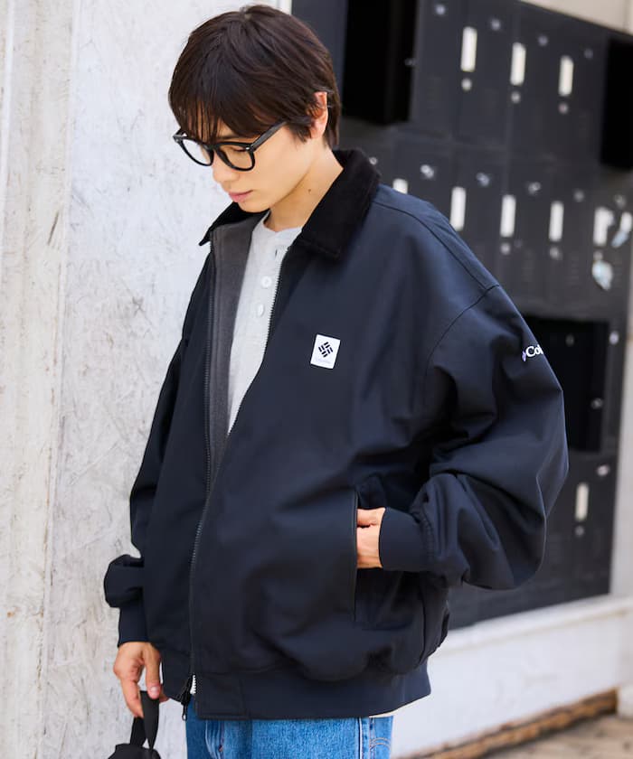 Columbia×FREAK'S STORE 聯名限定 帝國公園 小標誌Logo 帆布 雙面夾克【限定款】