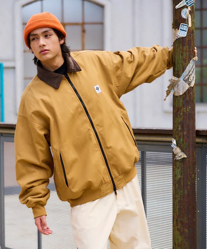 Columbia×FREAK'S STORE 聯名限定 帝國公園 小標誌Logo 帆布 雙面夾克【限定款】