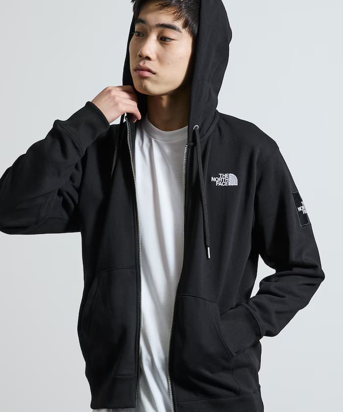 THE NORTH FACE 方形標誌全拉鍊帽T（中性款）【限定販售】
