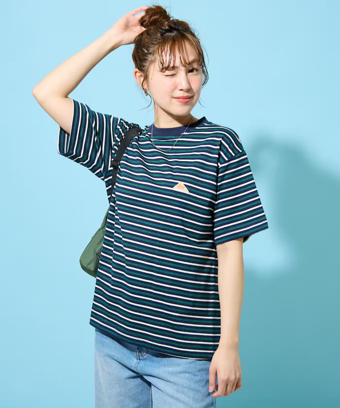 KELTY × FREAK'S STORE 聯名限定 成熟多色橫條紋 圓領短袖T恤