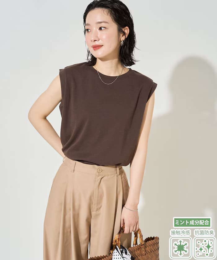 MINT 抗菌防臭 涼感 圓領 無袖T恤【限定款】