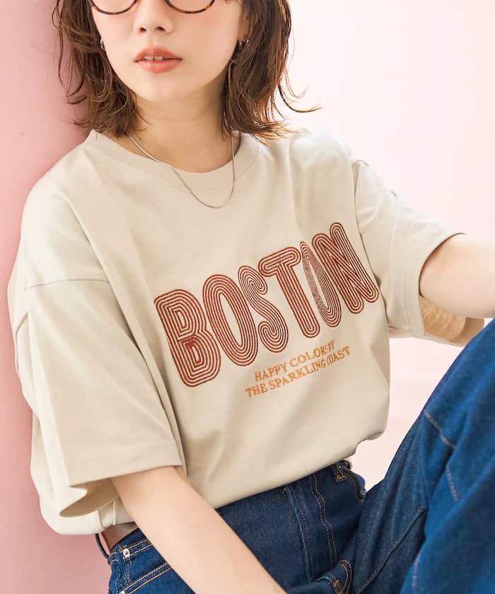 BOSTON Logo 刺繡 短袖 T恤【限定款】