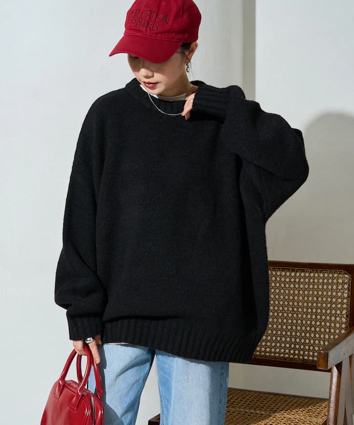 羊毛混紡 針織套頭衫【限定款】