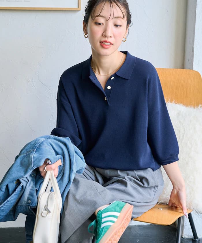夏季針織半袖Polo衫【限定展開】