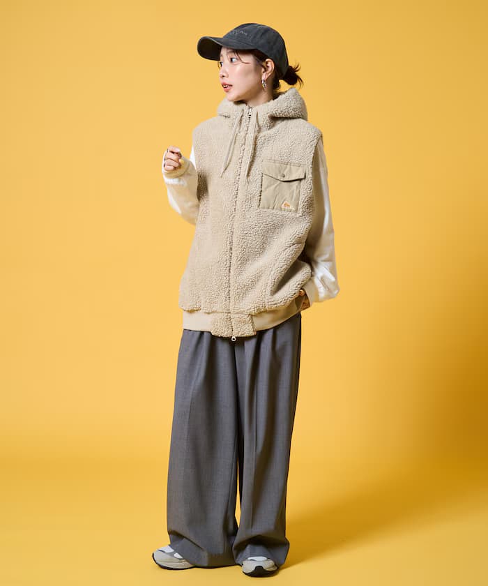 KELTY × FREAK'S STORE 聯名限定 蓬鬆羊毛 連帽背心【限定款】