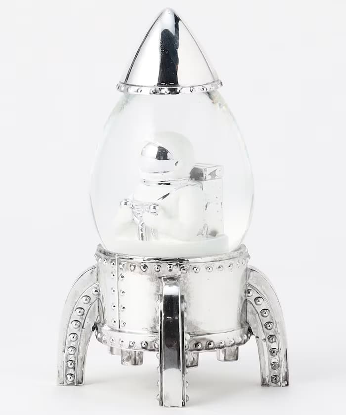 LED SNOW GLOBE 'SPACEMAN IN ROCKET' 火箭太空人 LED雪花球