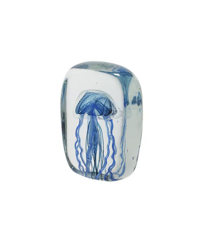 Jellyfish Twisted Leg Tall 旋轉觸手水母玻璃擺飾