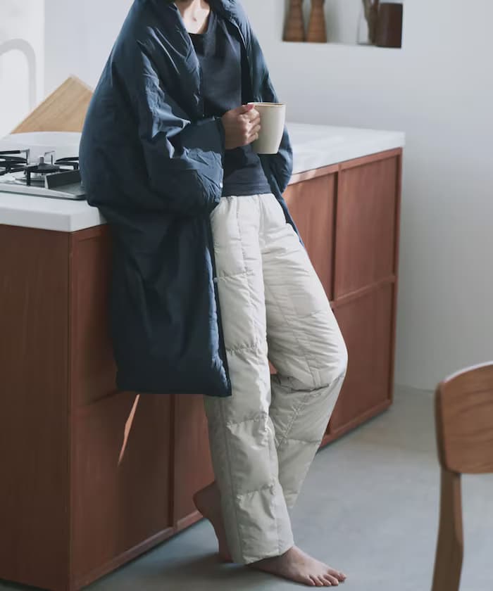 Room Down 超輕量 800FP 寬鬆 居家羽絨褲