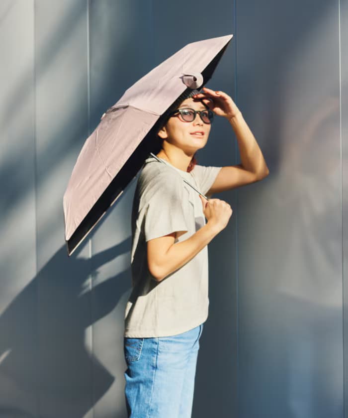 【晴雨兼用】隔熱 輕量空氣感 折疊日傘