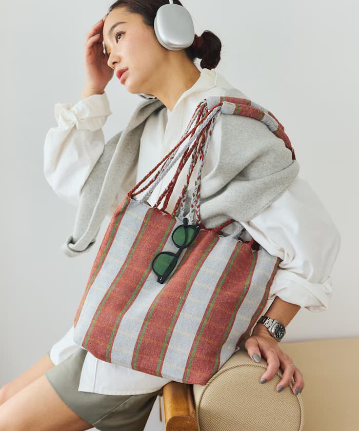 別注 HAMMOCK TOTE S 條紋托特包