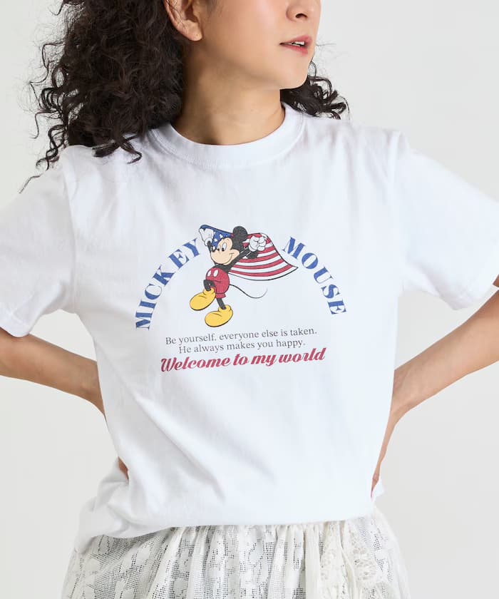 MICKEY 復古迷你短袖T恤【新款上市】