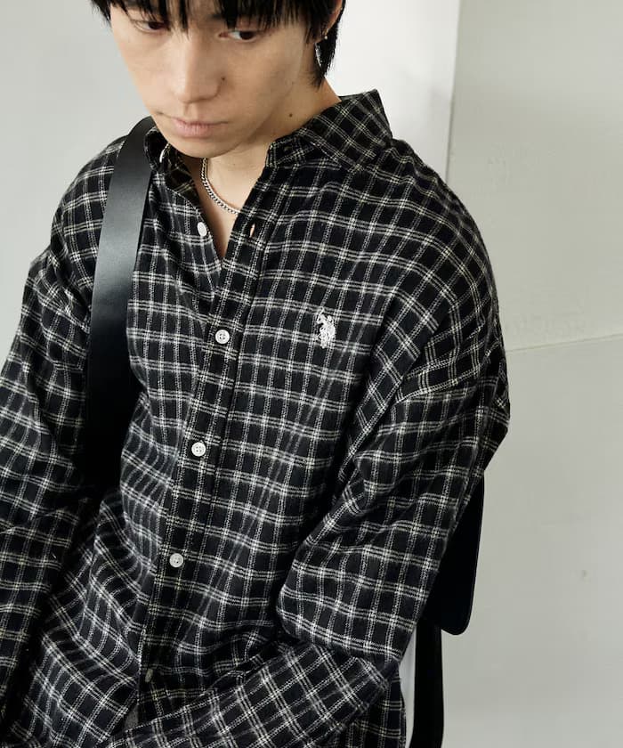 別注法蘭絨格紋襯衫