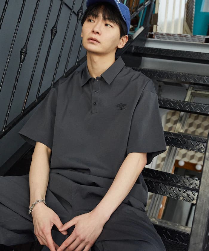 UMBRO 聯名限定 格紋機能性 套頭襯衫