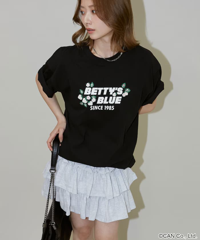 BETTY'S BLUE 植絨 Logo T恤【限定款】