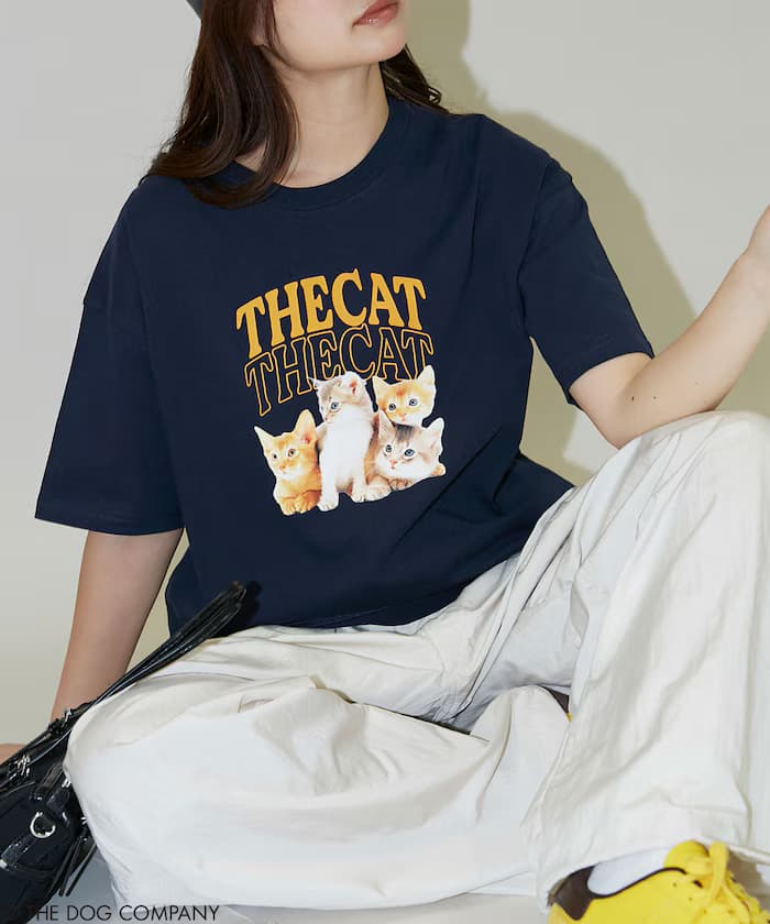 THE DOG / THE CAT 學院風 短袖T恤【限定款】