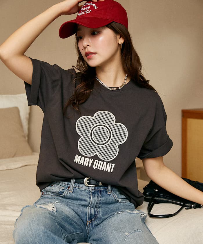 MARY QUANT×PUBLUX 異素材雛菊藝術T恤 限定展開