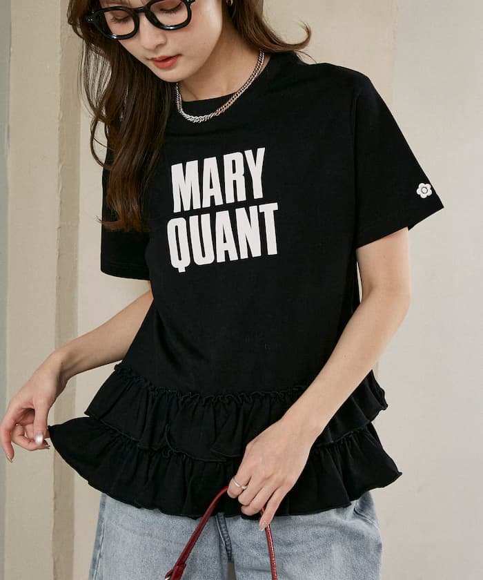 MARY QUANT × PUBLUX 層次拼接LOGO T恤 限定展開
