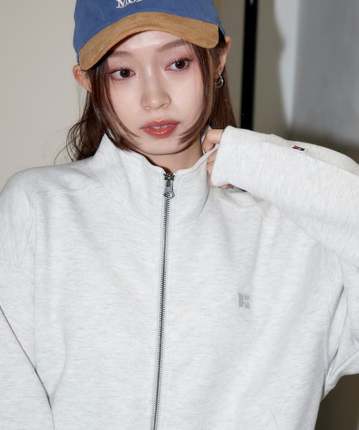 RUSSELL ATHLETIC × PUBLUX 聯名限定 厚棉 圓領拉鏈 運動外套【限定款】