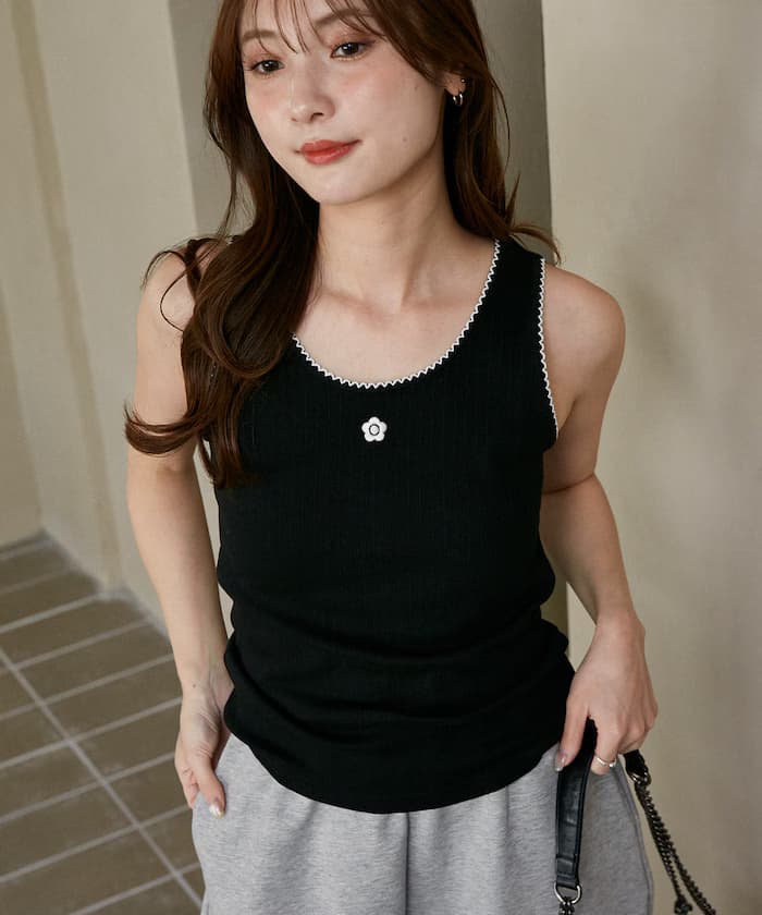 MARY QUANT × PUBLUX 皮可蕾絲 單點背心 限定展開