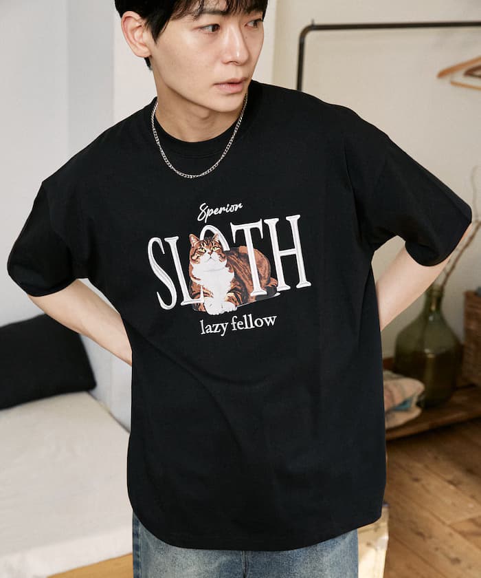 SLOTH 刺繡動物 短袖T恤【限定款】