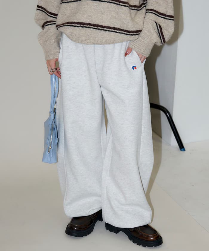 RUSSELL ATHLETIC × PUBLUX 聯名限定 厚棉 弧形褲【限定款】