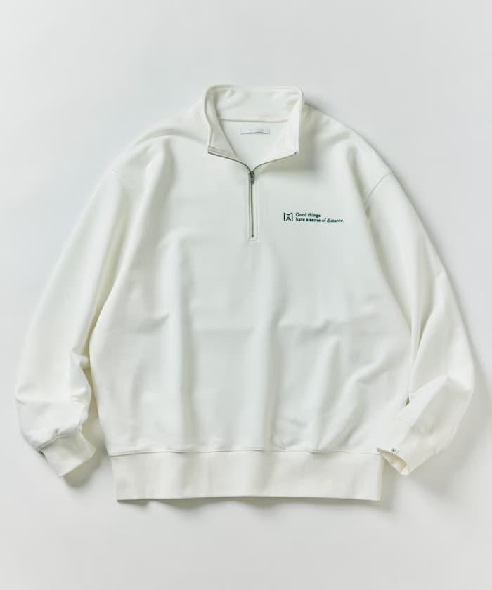 MA BASIC Logo刺繡 半拉鍊大學T