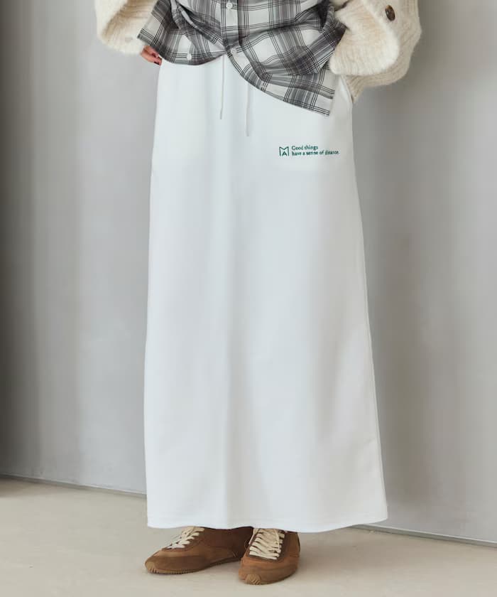 MA NARROW SKIRT 大學T布 半身裙