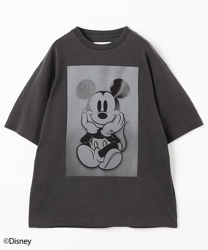 MICKEY MOUSE 正面印花 半袖 T恤 / JT261C41