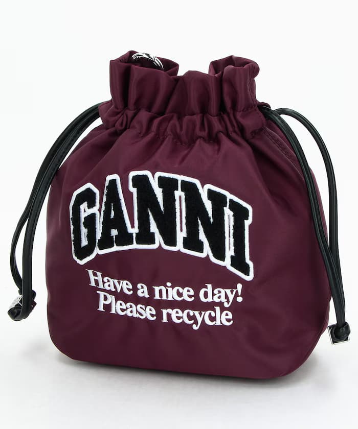 Pouch Nylon Ganni Logo【限定展開】