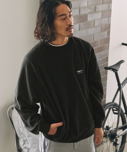 THE CRAFT CREW PRODUCTS 多機能 寬版落肩 刷毛套頭衫