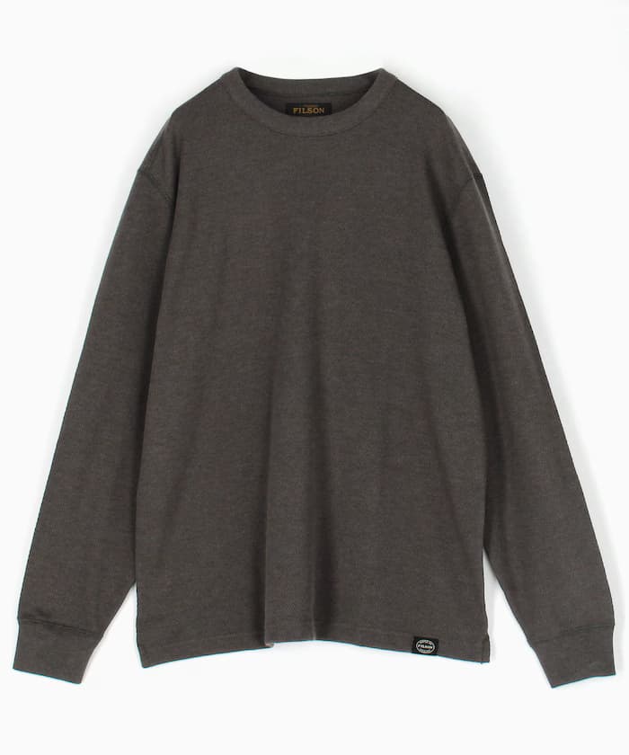 Waffle Knit Thermal Crewneck