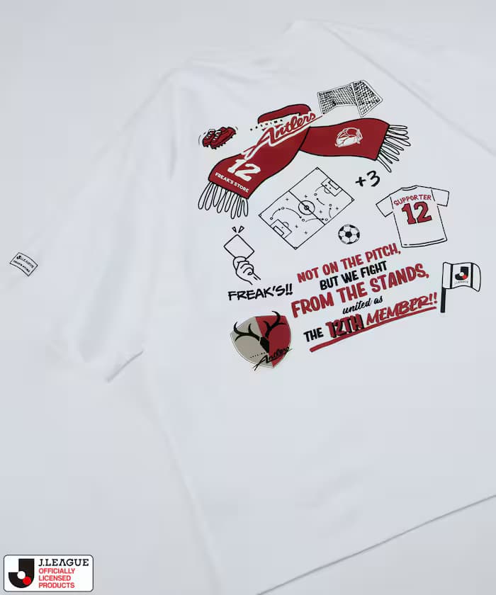 J.LEAGUE × FREAK'S STORE 聯名限定 SUPPORTERS SHORT SLEEVE TEE【鹿島鹿角隊】