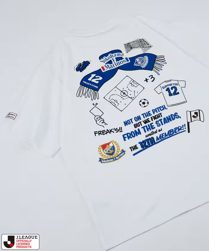 J.LEAGUE × FREAK'S STORE 聯名限定 SUPPORTERS 短袖T恤【横浜F·馬里諾斯】