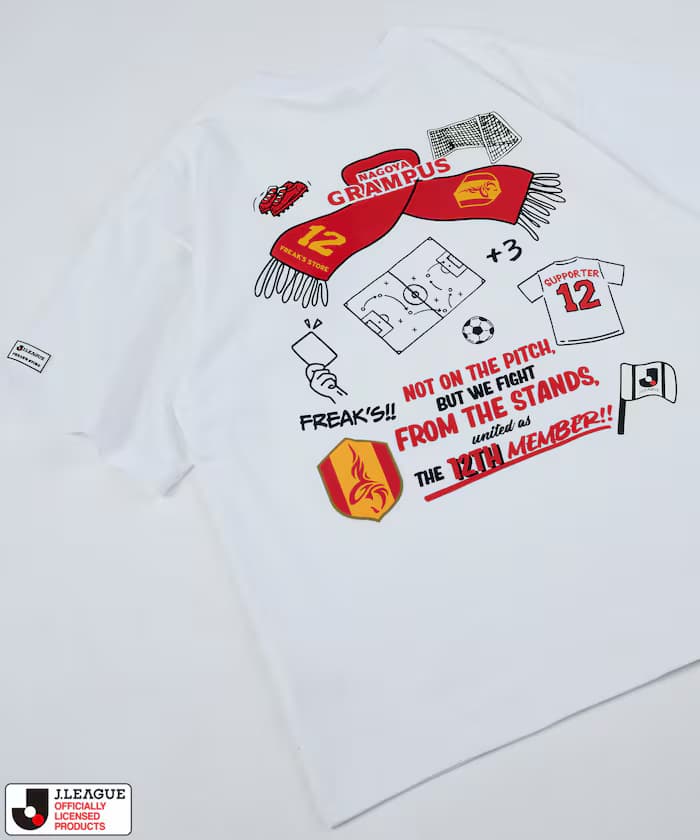 J.LEAGUE × FREAK'S STORE 聯名限定 SUPPORTERS 短袖口袋T恤【名古屋格蘭巴斯】