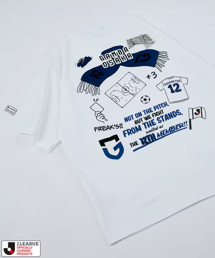 J.LEAGUE × FREAK'S STORE 聯名限定 短袖口袋T恤【甘巴大阪】