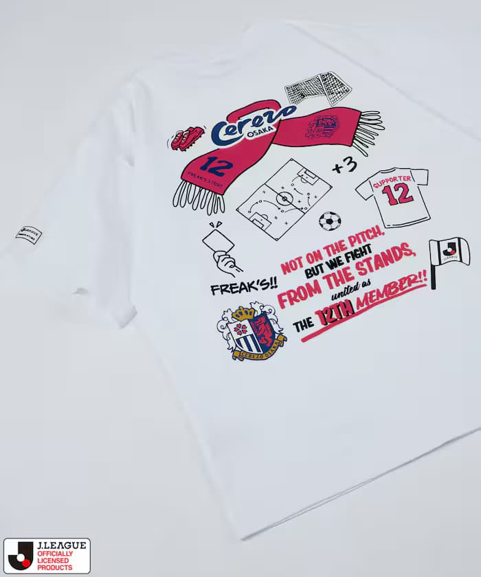 J.LEAGUE × FREAK'S STORE 聯名限定SUPPORTERS短袖T恤【瓦歷素大阪】