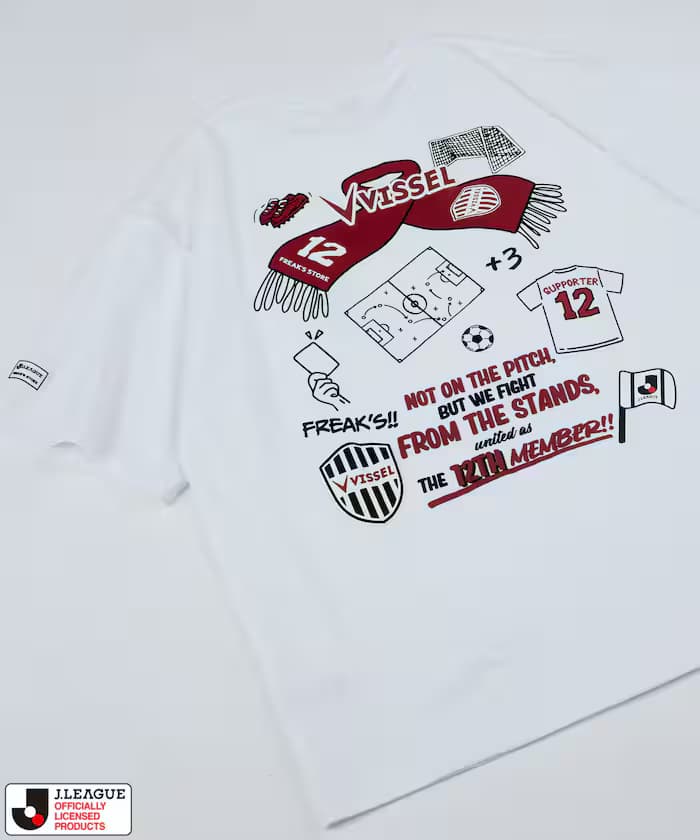 J.LEAGUE × FREAK'S STORE 聯名限定 SUPPORTERS 短袖T恤【神戶勝利船】