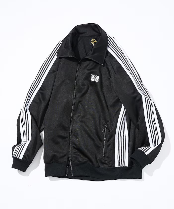 NEEDLES × FREAK'S STORE 聯名限定 Track Jacket - PolySmooth(黑色×白色)