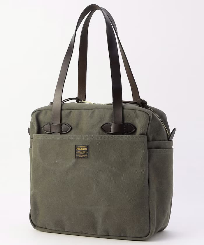 Rugged Twill Zipper Tote Bag