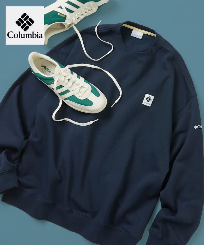 Columbia×FREAK'S STORE 聯名限定 帝王公園 小標誌Logo 圓領衛衣【限定款】