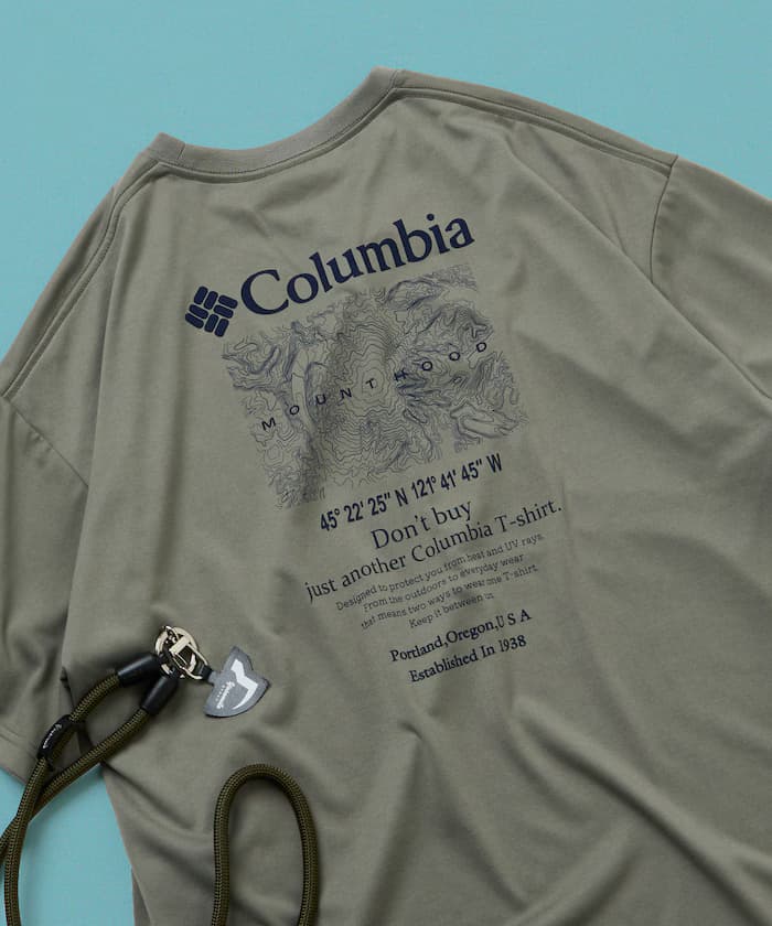 Columbia×FREAK'S STORE 別注 Imperial Park 等高線Logo 背印花 圓領T恤 【限定展開】