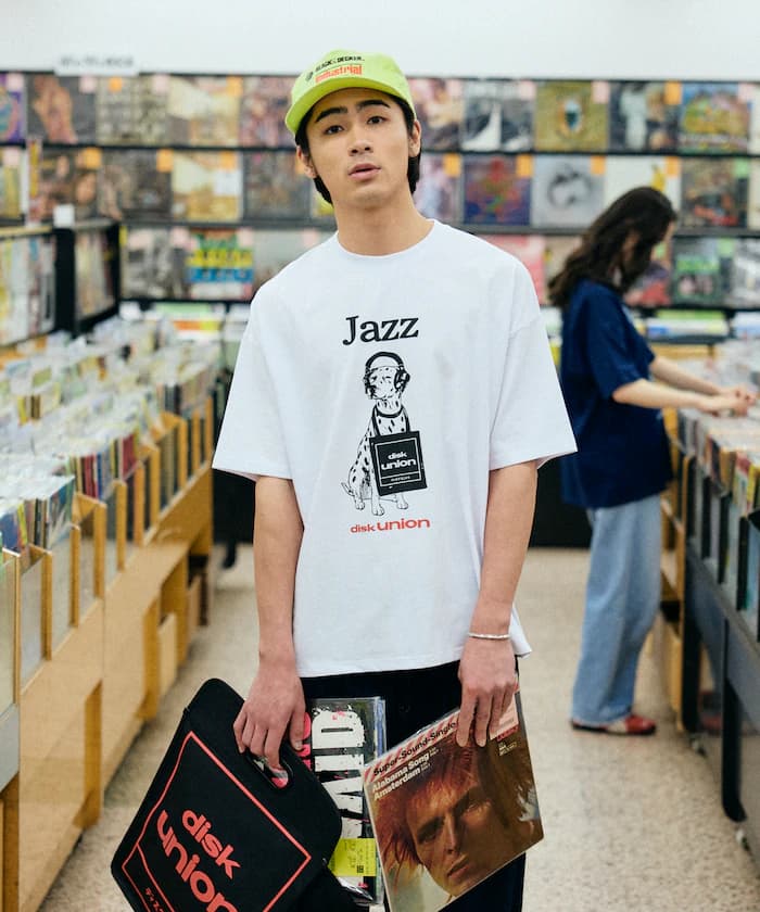 diskunion×FREAK'S STORE 聯名限定 斑點紋 寬版 印花 圓領 T恤