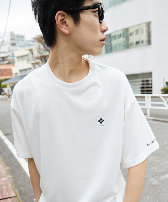 Columbia×FREAK'S STORE/哥倫比亞 別注 帝國公園 圓領 LOGO刺繡短袖T恤 【限定展開】